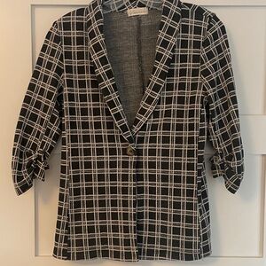 Altar’d State Black and White Plaid Blazer